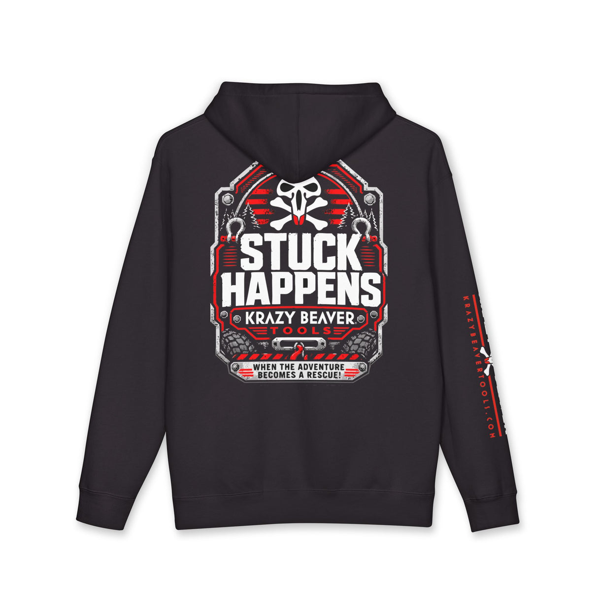 "Stuck Happens" Krazy Beaver Off‑Road Recovery Pullover