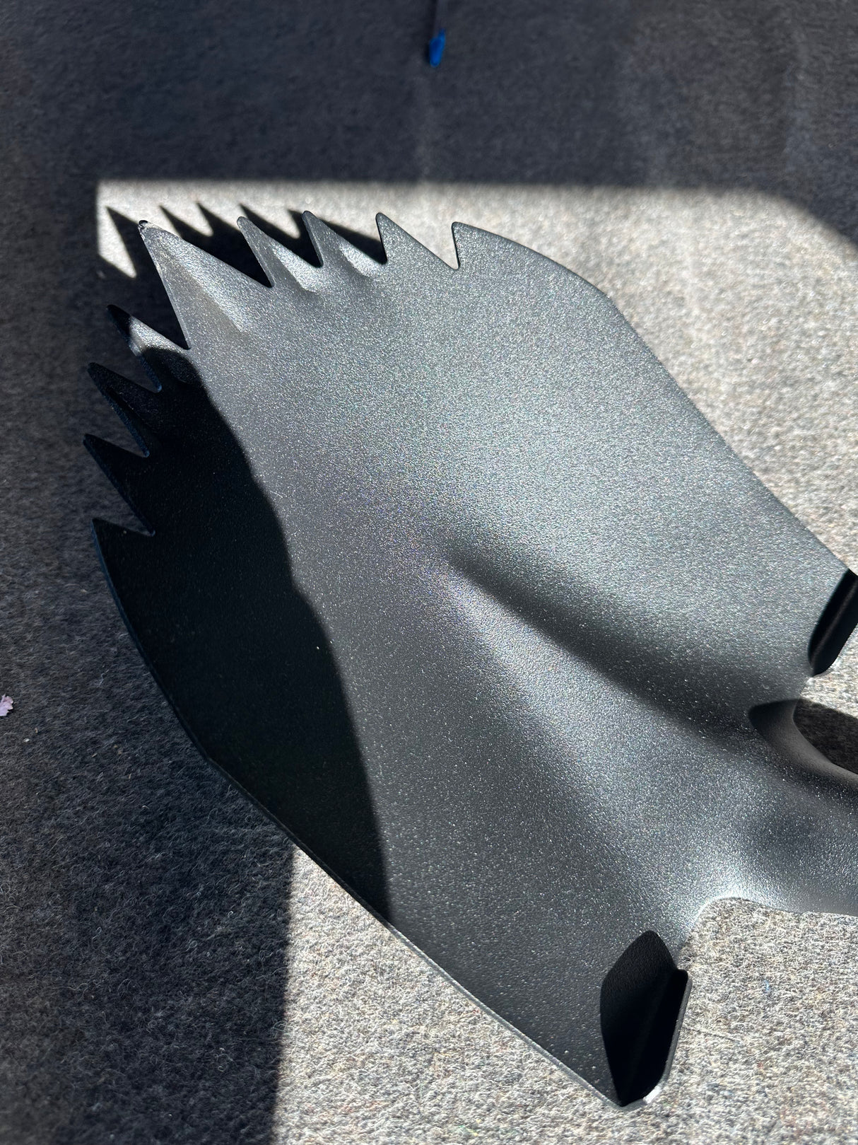 Factory Second Krazy Beaver Shovel XL #24 (Black Textured Head / Black Handle)