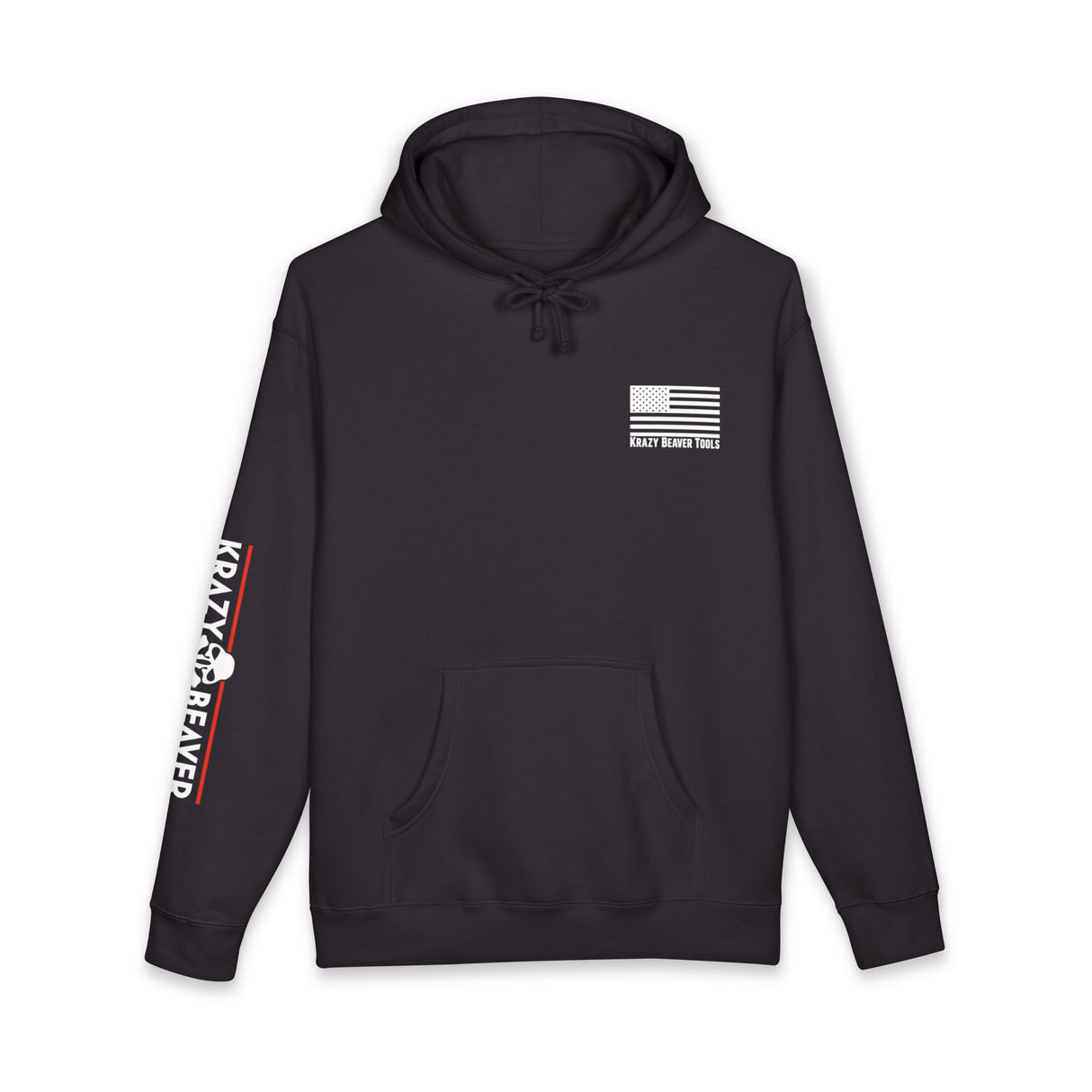 Hoodie — Krazy Beaver Tools Logo Pullover ("Built Tough, A Little Nuts" )