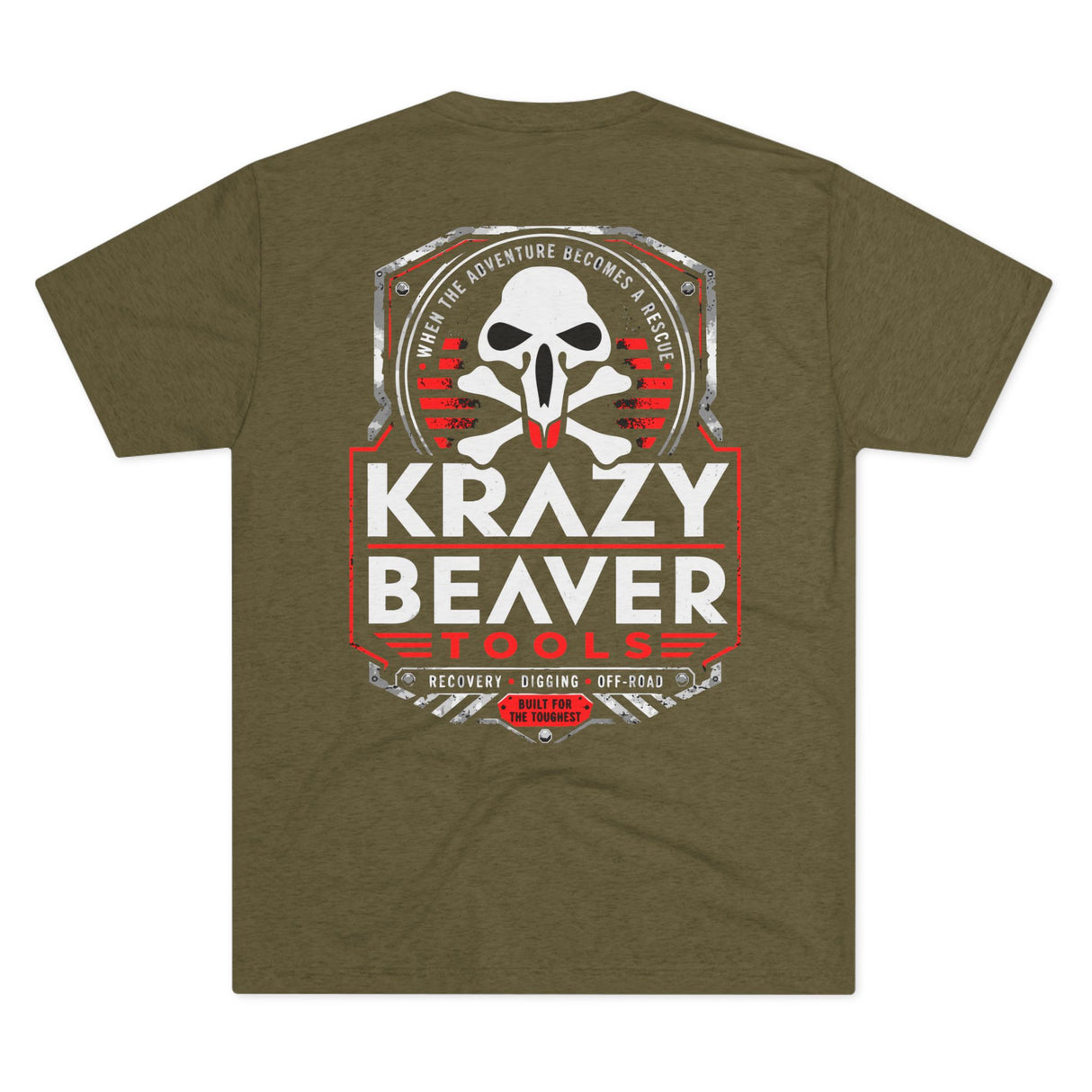 Krazy Beaver Tools Logo Tee — Outdoor Recovery & Off-Road Tool T-Shirt