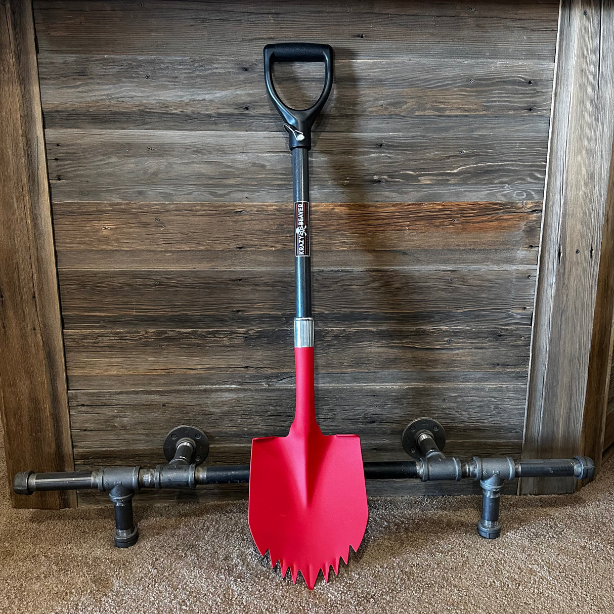 Factory Second Krazy Beaver Shovel #11 (Textured Red Head / Black Handle 45636).