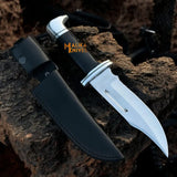 Clip Point Bowie Knife 6” D2 Steel | G10 Handle