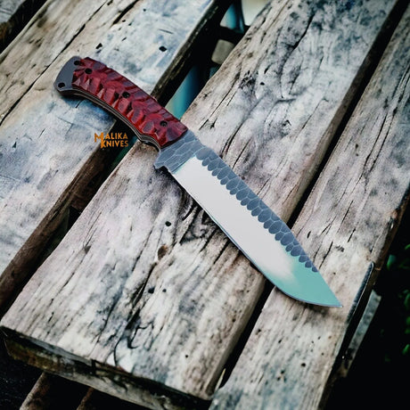Handforged D2 Bowie Knife 8 Inch Blade G10 Handle