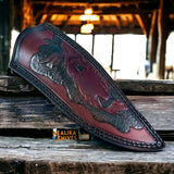 Stag Handle D2 Hunting Knife Full Tang