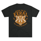 Born to Be Feral Graphic Tee — Vintage Raccoon Biker Shirt