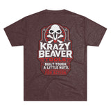 Krazy Beaver Tools Graphic Tee — 'Built Tough, A Little Nuts' Workwear T-Shirt