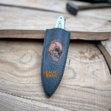 Custom Hunting Dagger Knife – Skull Engraved Camel Bone Handle
