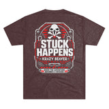 Stuck Happens Tee — Krazy Beaver Tools Adventure Rescue T‑Shirt