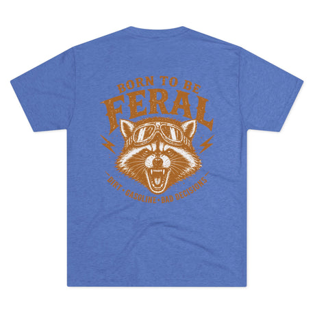 Born to Be Feral Graphic Tee — Vintage Raccoon Biker Shirt