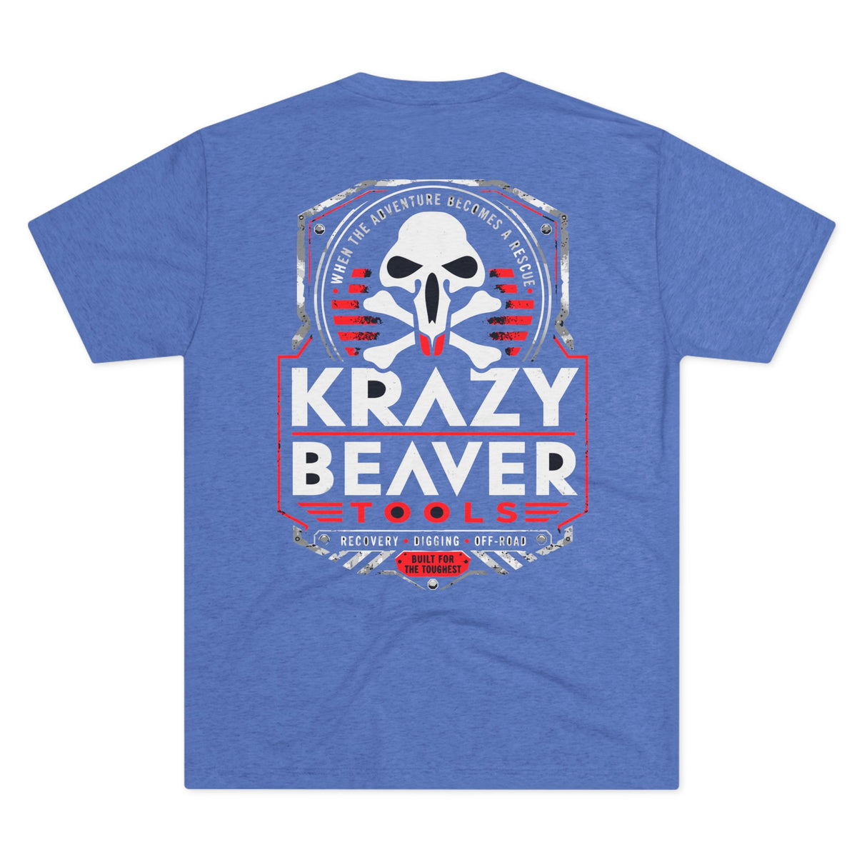 Krazy Beaver Tools Logo Tee — Adventure Recovery & Off-Road Pocket T-Shirt