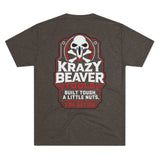 Krazy Beaver Tools Graphic Tee — 'Built Tough, A Little Nuts' Workwear T-Shirt
