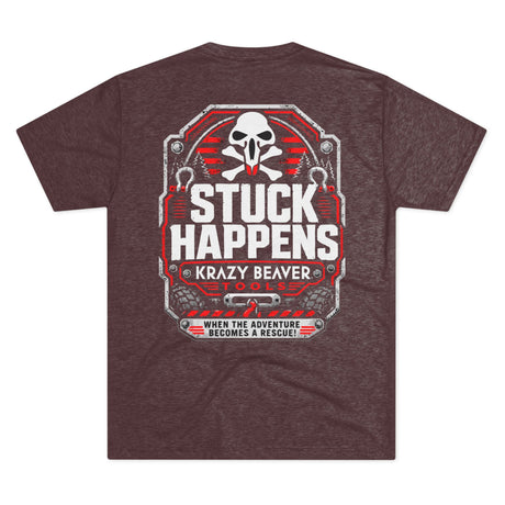 T‑Shirt — "Stuck Happens" Krazy Beaver Tools Off‑Road Rescue Tee