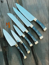 Professional Chef knife Set with Leather Case-0203