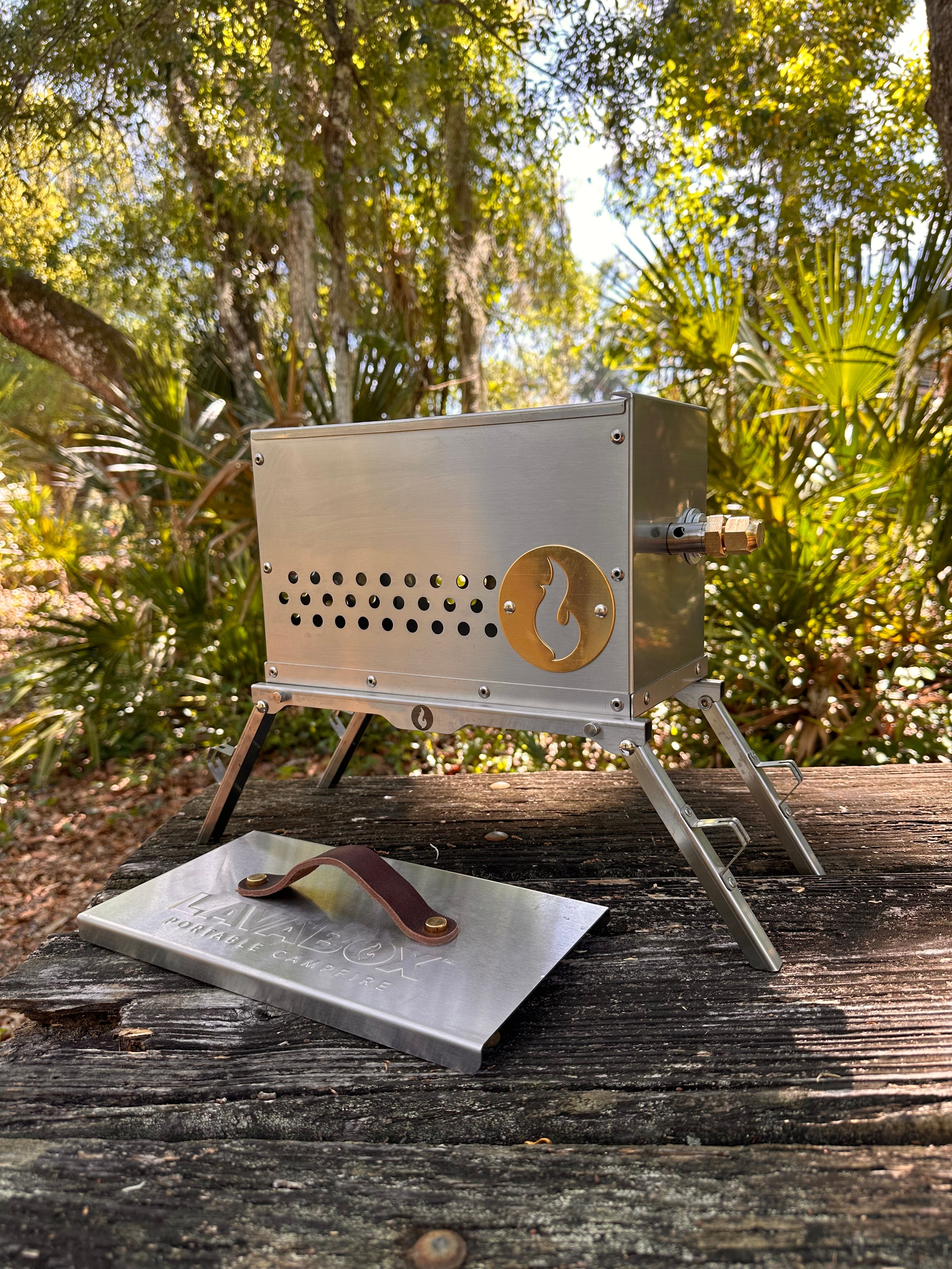 Hekla with Trident Burner: Cooking and Campfire in One Box