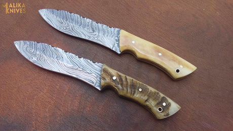 Handmade Hunting Knives Set | Camel Bone