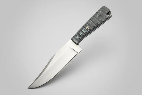 D2 Steel Clip Point Bowie Knife with G10 Grip