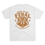 Born to Be Feral Graphic Tee — Vintage Raccoon Biker Shirt