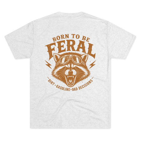 Born to Be Feral Graphic Tee — Vintage Raccoon Biker Shirt