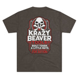 Krazy Beaver Tools Graphic Tee — 'Built Tough' Workwear T‑Shirt