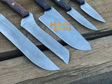 Malika Ultimate Kitchen Knife Set: Premium All-in-One Collection with Custom Leather Carrying Case - Perfect for Home Chefs & Culinary Enthusiasts-0204