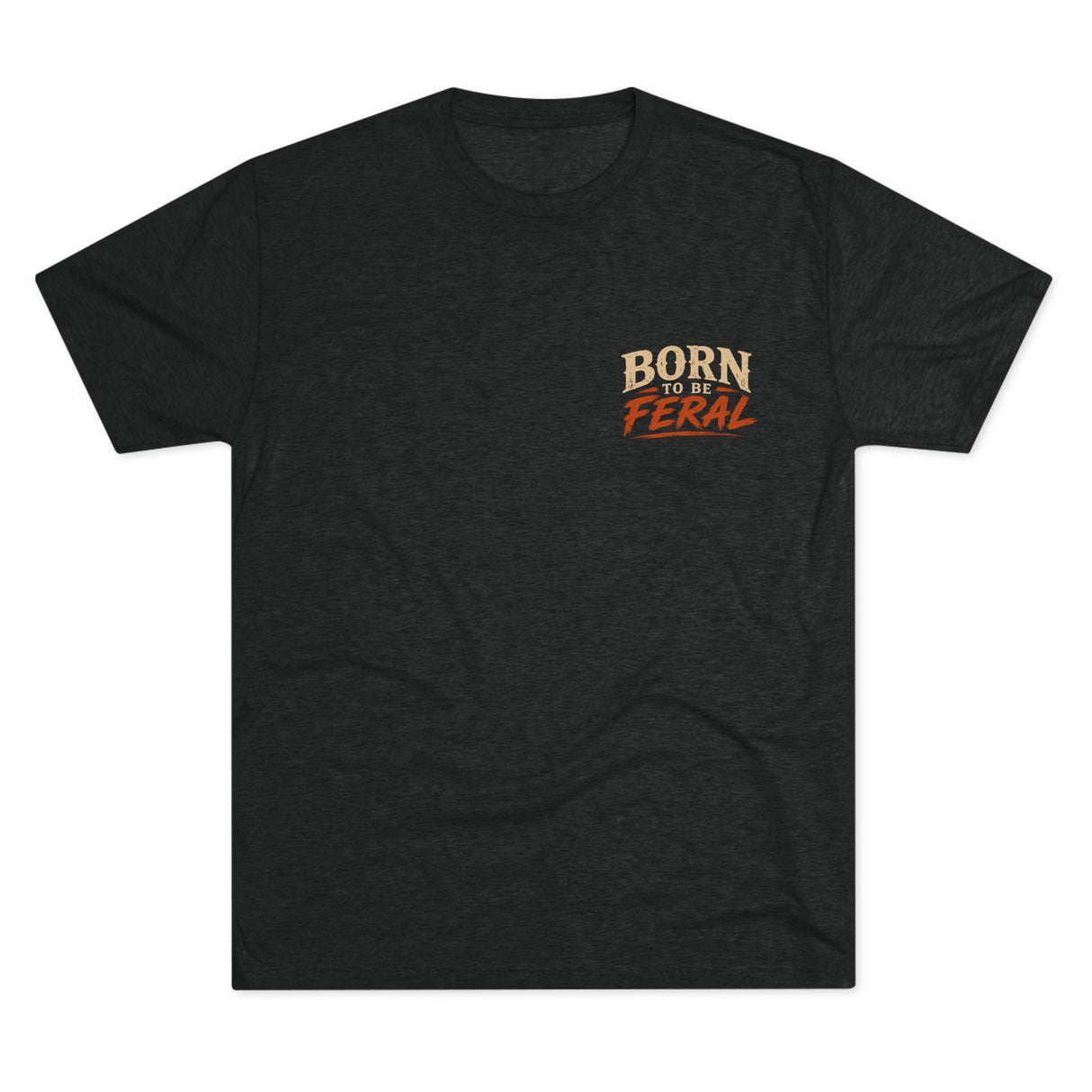 Born to Be Feral Graphic Tee — Vintage Raccoon Biker Shirt