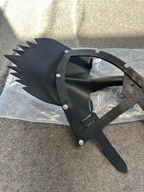 Factory Second Krazy Beaver Shovel XL #24 (Black Textured Head / Black Handle)