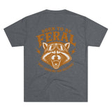 Born to Be Feral Graphic Tee — Vintage Raccoon Biker Shirt