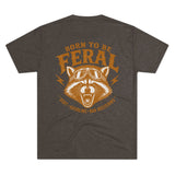 Born to Be Feral Graphic Tee — Vintage Raccoon Biker Shirt