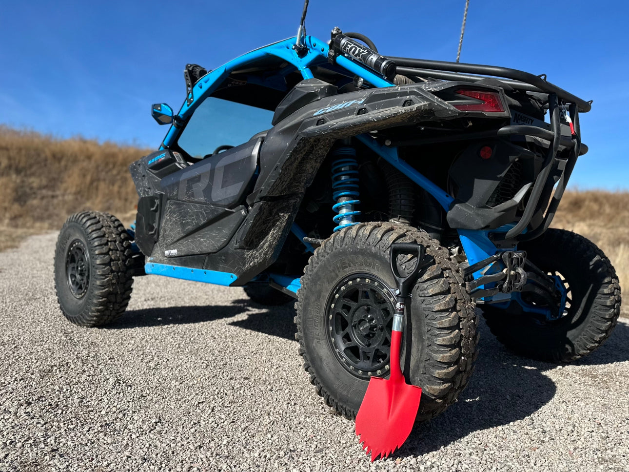 Krazy Beaver Mini Shovel with guard(Textured Red Head / Black