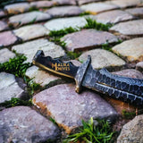 Handforged Damascus Bowie Knife Micarta Handle