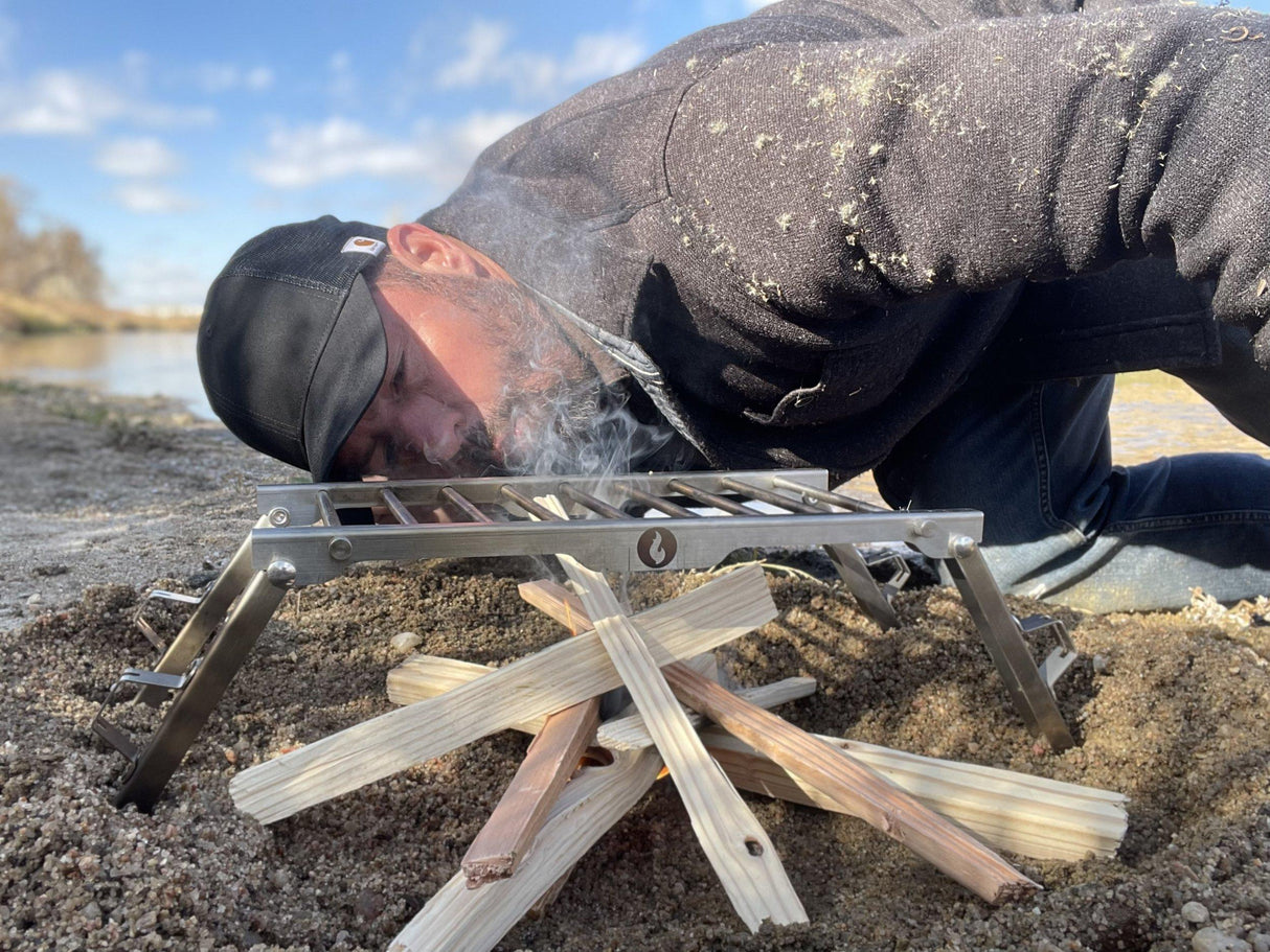 Over-Under Grill Thingy 2.0: Stand and Grill In One!