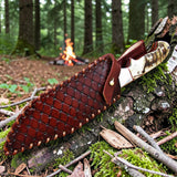 D2 Gut Hook Hunting Knife Ram Horn Handle
