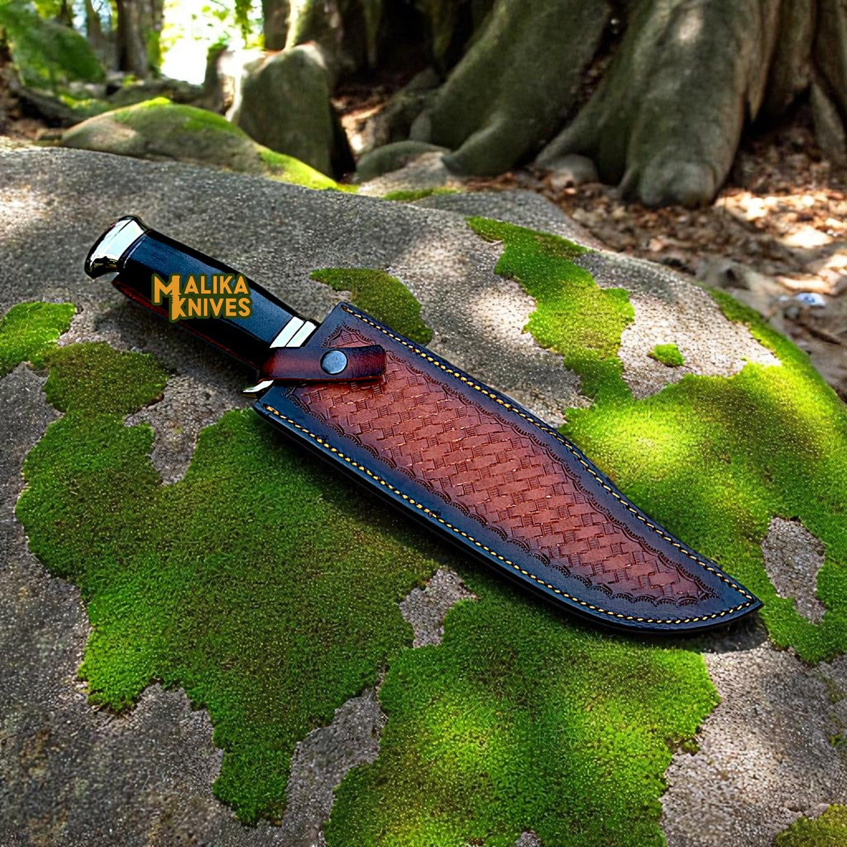 Crocodile Dundee Knife Replica | D2 Steel Blade | Black Micarta Handle