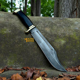 Crocodile Dundee Knife Replica | D2 Steel Blade | Black Micarta Handle