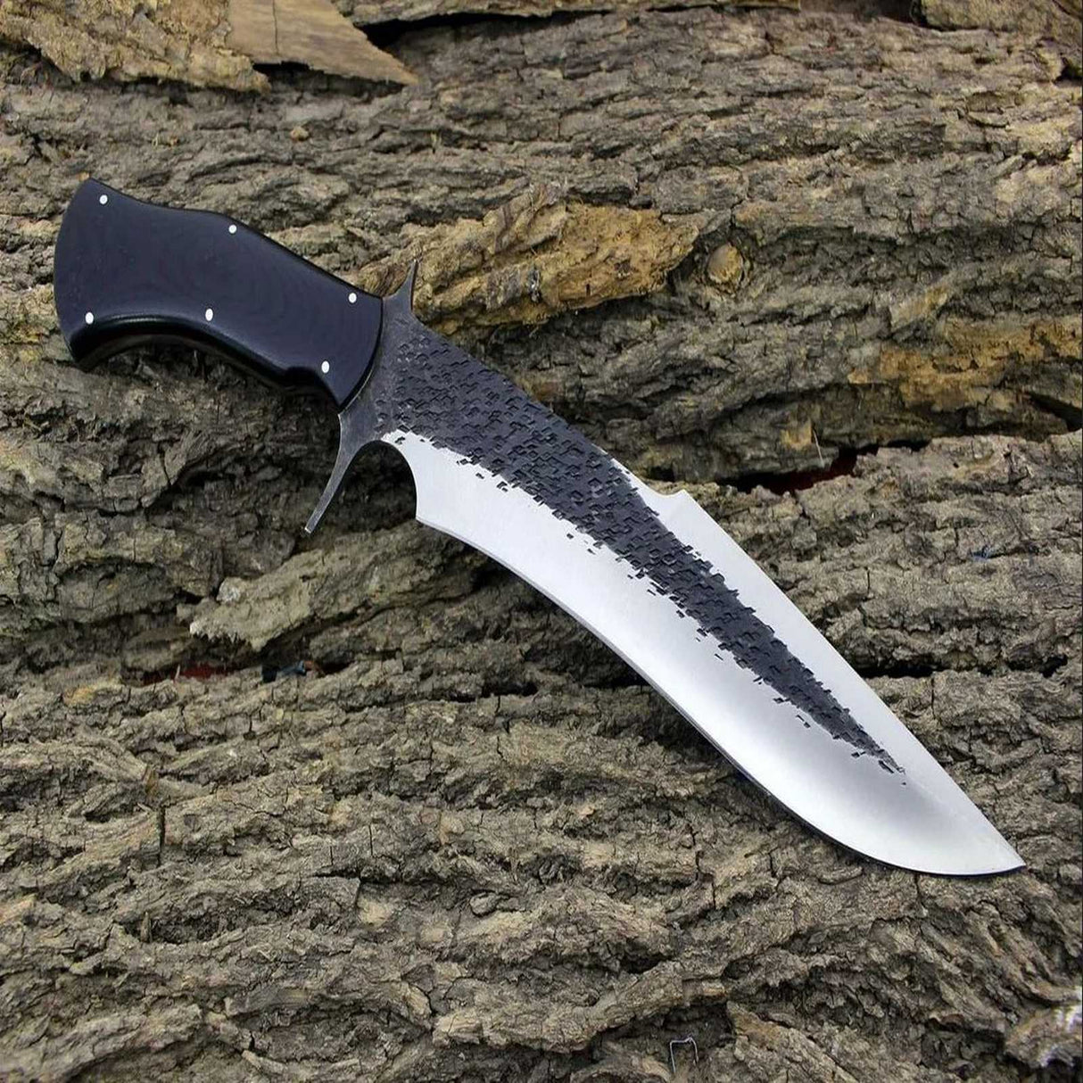 Handforged D2 Steel Bowie Knife G10 Handle