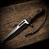 Rambo-Style Survival Bowie Knife – 14" D2 Spear Point with G10 Handle