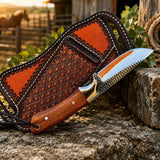 Buckaroo Knife | Rasp Steel with Rosewood Handle