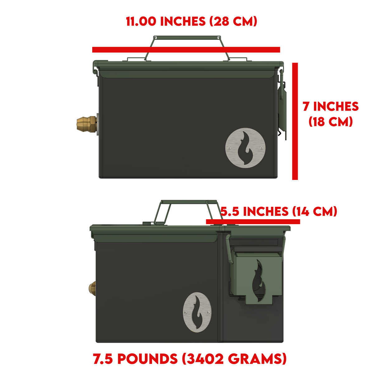 Original LavaBox: The World's Best Ammo Can Firepit