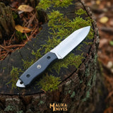 Sheepsfoot D2 Hunting Knife | Leather Sheath
