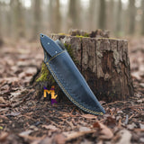 Outlaws D2 Hunting Knife Bull Horn Handle