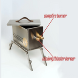 Hekla with Trident Burner: Cooking and Campfire in One Box!