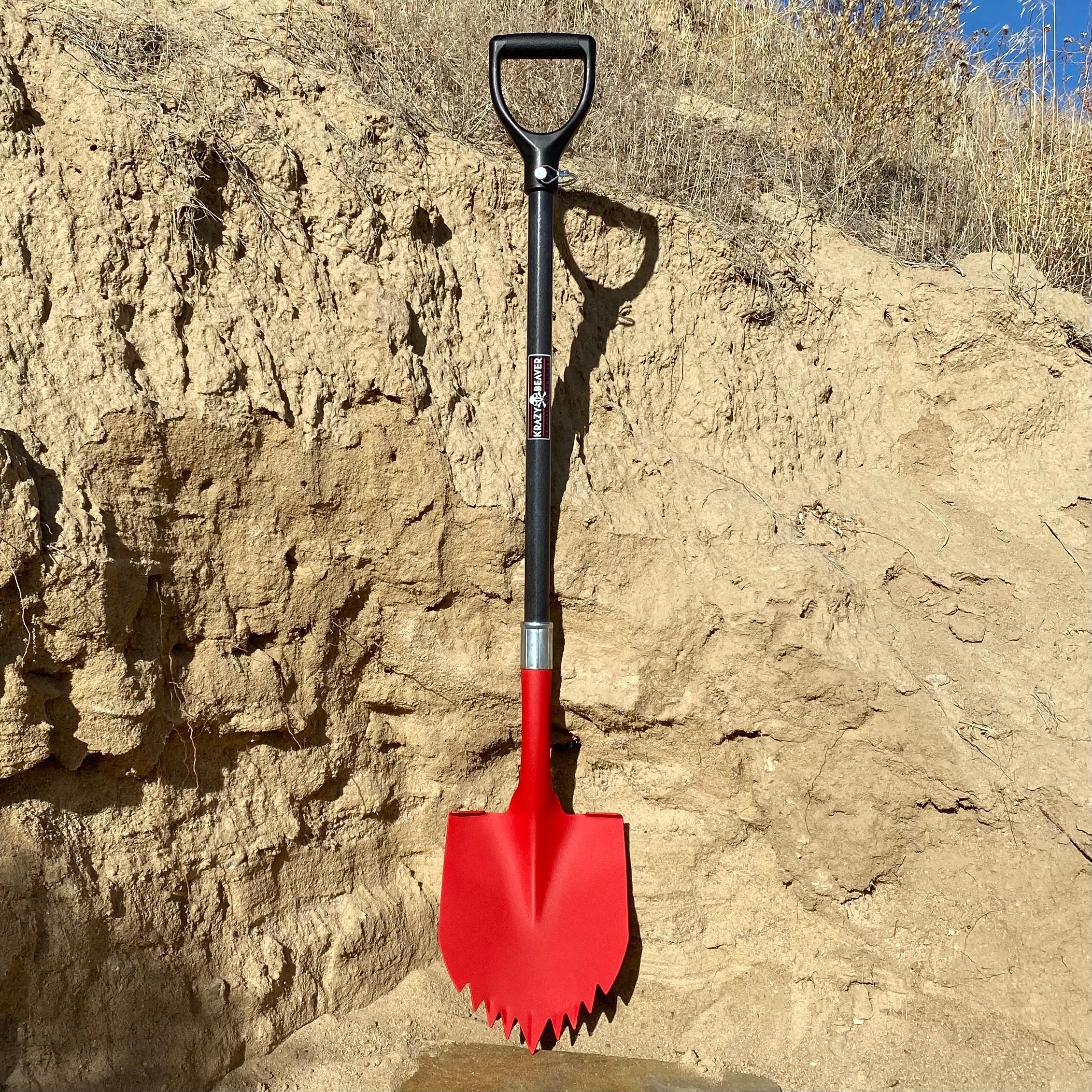 Krazy Beaver Shovel XL (Red Textured Head / Black Handle) – Krazy