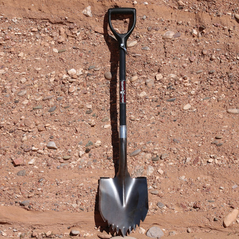 Krazy Beaver Shovel (Black Handle/Raw Steel Head)