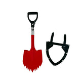 Krazy Beaver Mini Shovel  with guard(Textured Red Head / Black Handle # 45642)